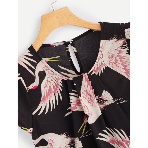 3️⃣✖️2️⃣5️⃣⭐️Black Animal print top nwt 🌟 - Picture 4 of 4